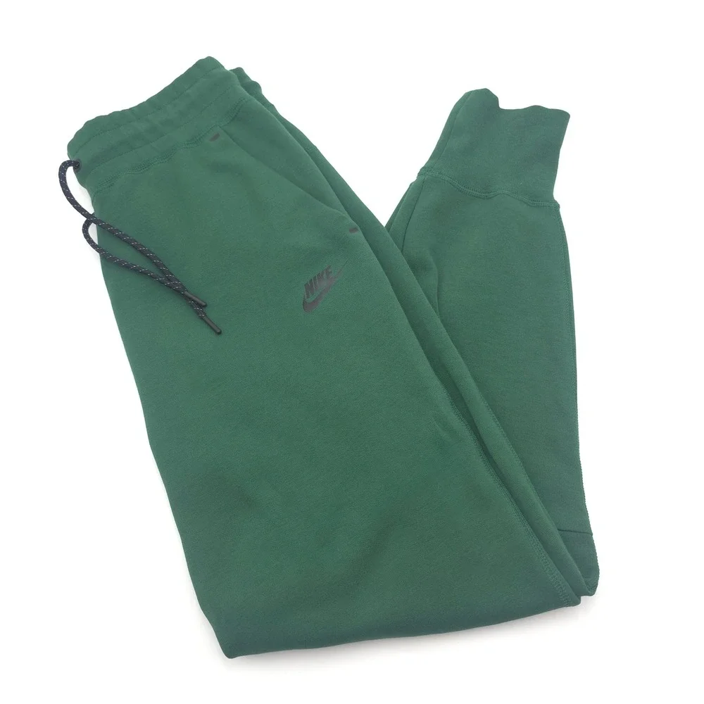 Nike Tech Fleece Joggers Mens Small Green Tapered Sweatpants CU4495-365 28X27